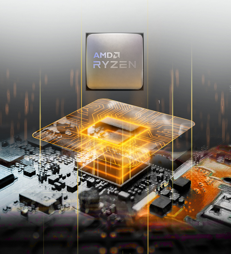 โปรเซสเซอร์ cpu Amd ryzen 5 4500 r5 4500 3.6 ghz 6-core 12-thread 7nm ...