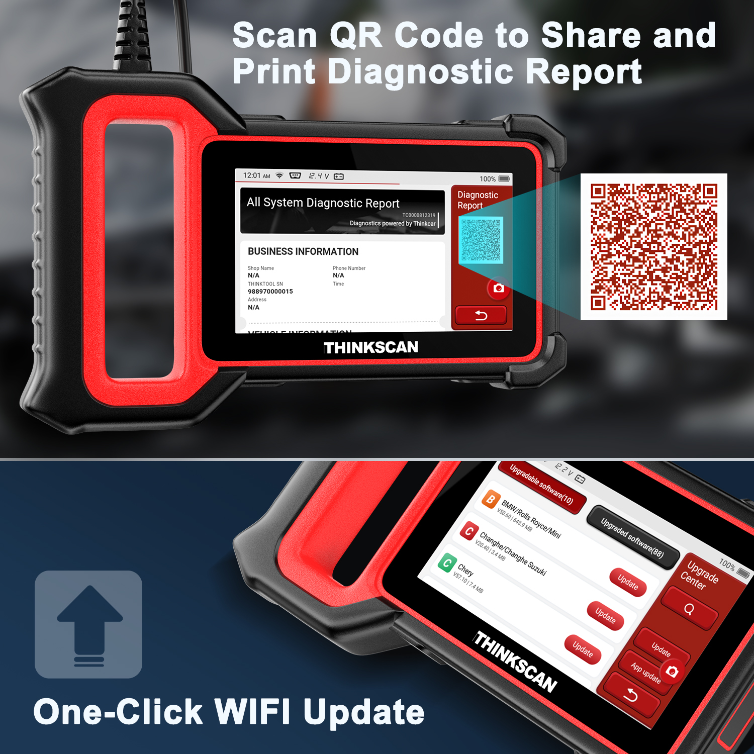 THINKCAR THINKSCAN PLUS S7 Professional Obd2 Scanner Car Scanner Car ...