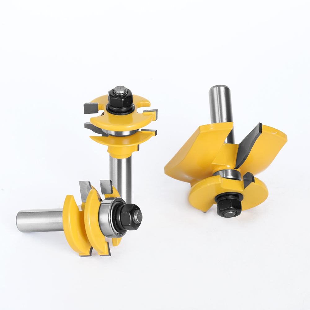 Lavie 3PCS Bits ชุด 1/2 Shank Ogee Rail & Stile Backcutter Router Bit ...