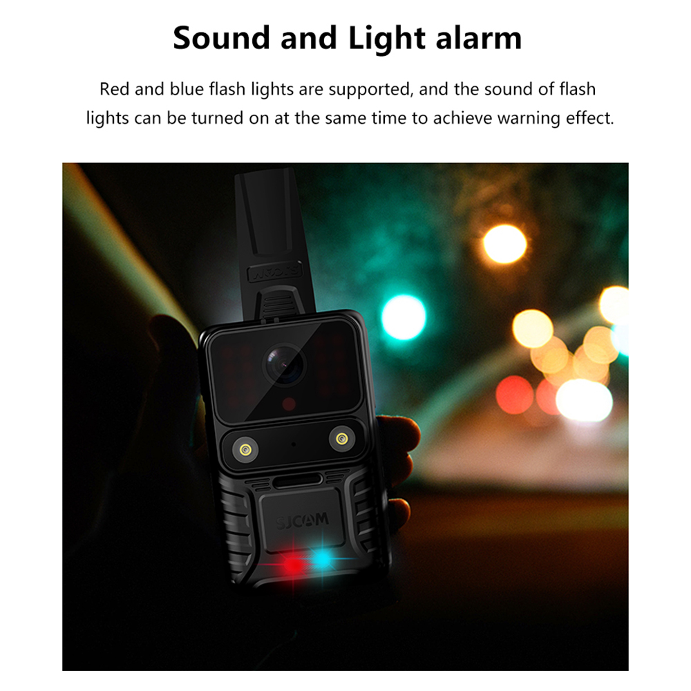 SJCAM A50 Body Camera กล้องติดตัว แบตเตอรี่ 2250mAh บันทึกต่อเนื่อง 7.5 ชั่วโมง 4K / 30FPS