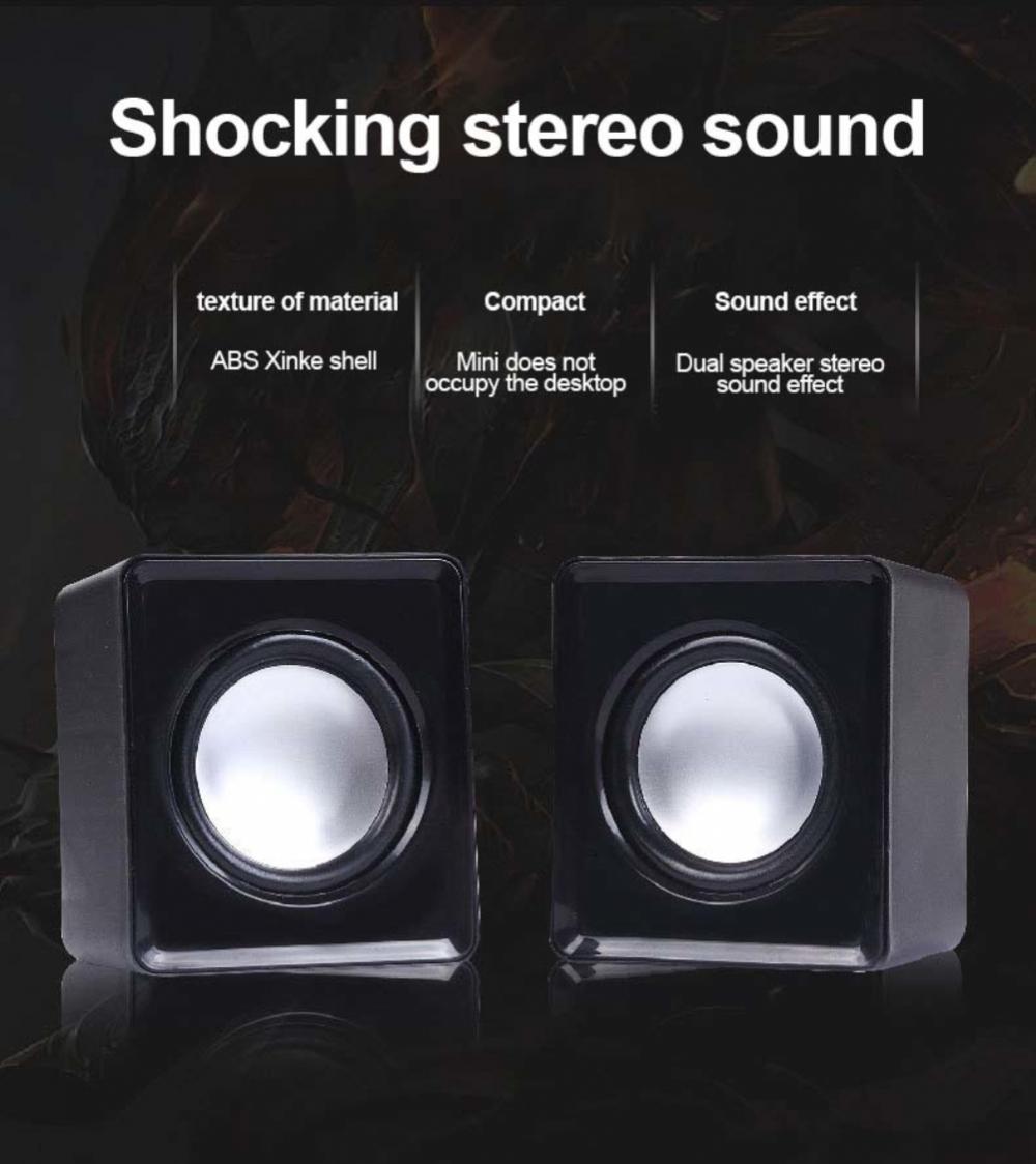 ลําโพงคอมพิวเตอร์ แล็ปท็อป โน้ตบุ๊ก Caixa De Som Mini Sound Box Music ...