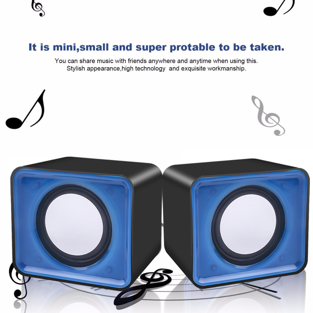 ลําโพงคอมพิวเตอร์ แล็ปท็อป โน้ตบุ๊ก Caixa De Som Mini Sound Box Music ...