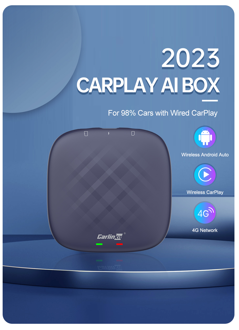 2024最新CarPlay AI Box Android 13.0 各種再生