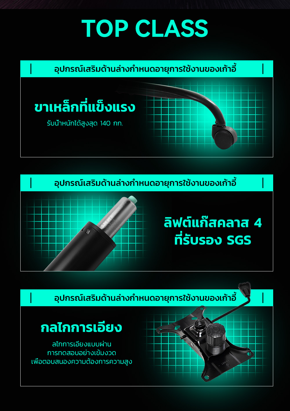 MUSSO รุ่น Navigator Series Model 2 เก้าอี้เกมมิ่งผ้า พร้อมทั้งพนักพิงศีรษะและเอว ไม่มีที่พักเท้า ราคาดีเก้าอี้สีดำ เก้าอี้สีเทา เก้าอี้พนักพิงสูง เก้าอี้เบาะ นุ่ม Gaming Chair