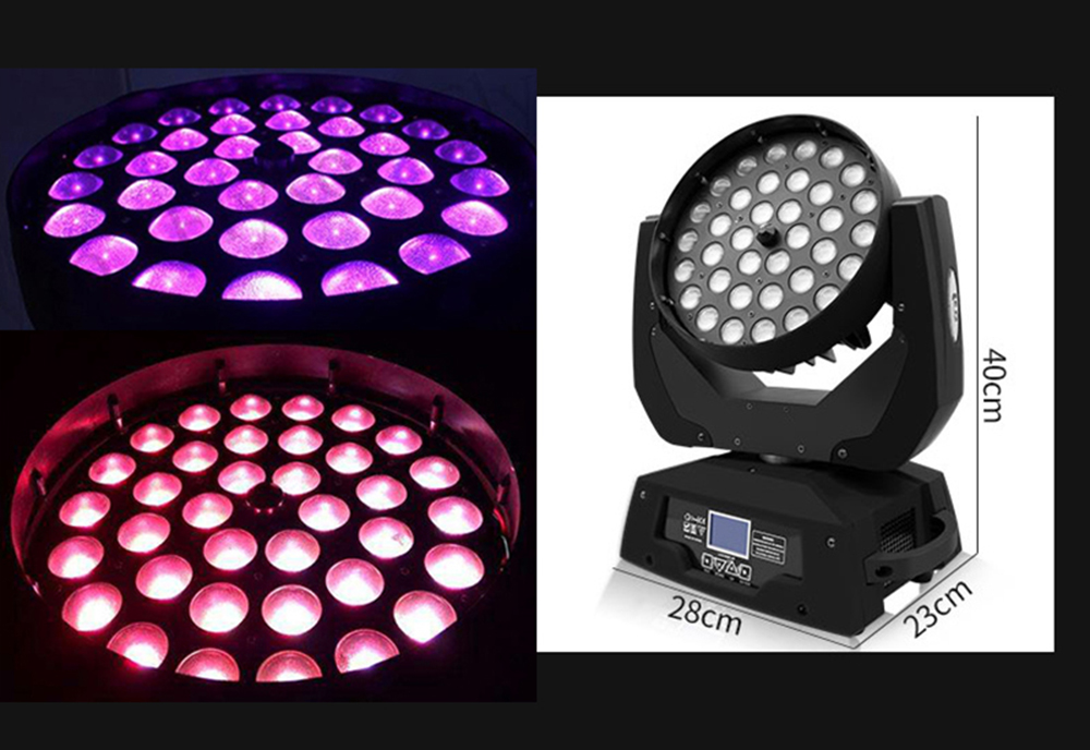 4 IN 1 โคมไฟดิสโก้ Led 36X10W RGBW ซูมได้ สําหรับติดเวที ปาร์ตี้ ...