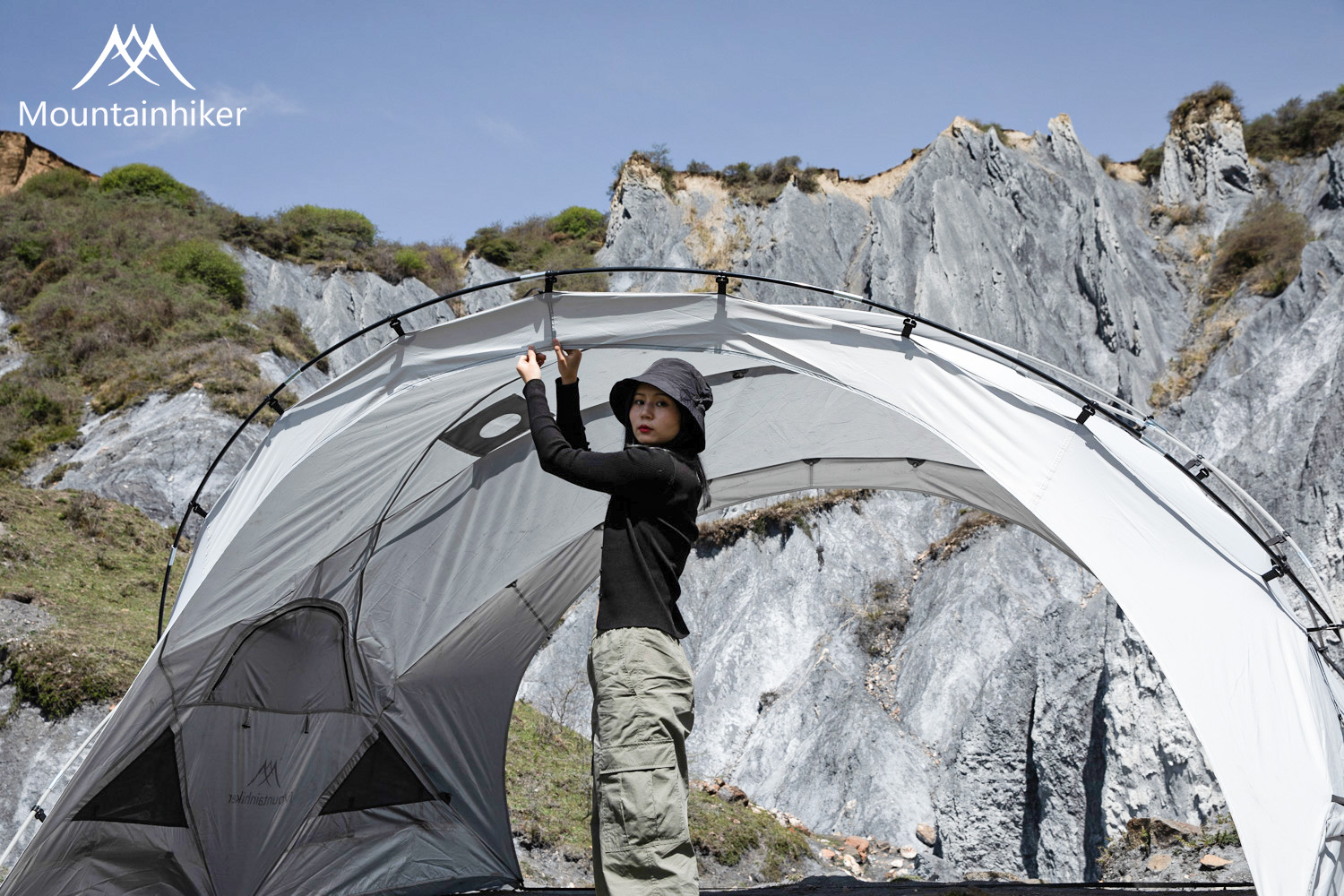 Mountainhiker เต็นท์อัตโนมัติ สําหรับ 8-10 คน กันน้ำ สนาม นอน สนามเดินป่า