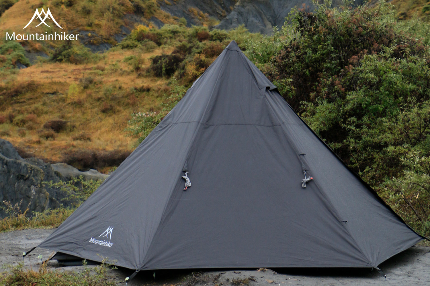 Mountainhiker เต็นท์​กระโจม​ ทรง6เหลี่ยม เดินป่า​ แคมปิ้ง กันน้ำ 3,000 mm สนาม (สำหรับ5-6)คน ขนาด 370 x 325 x 200 cm