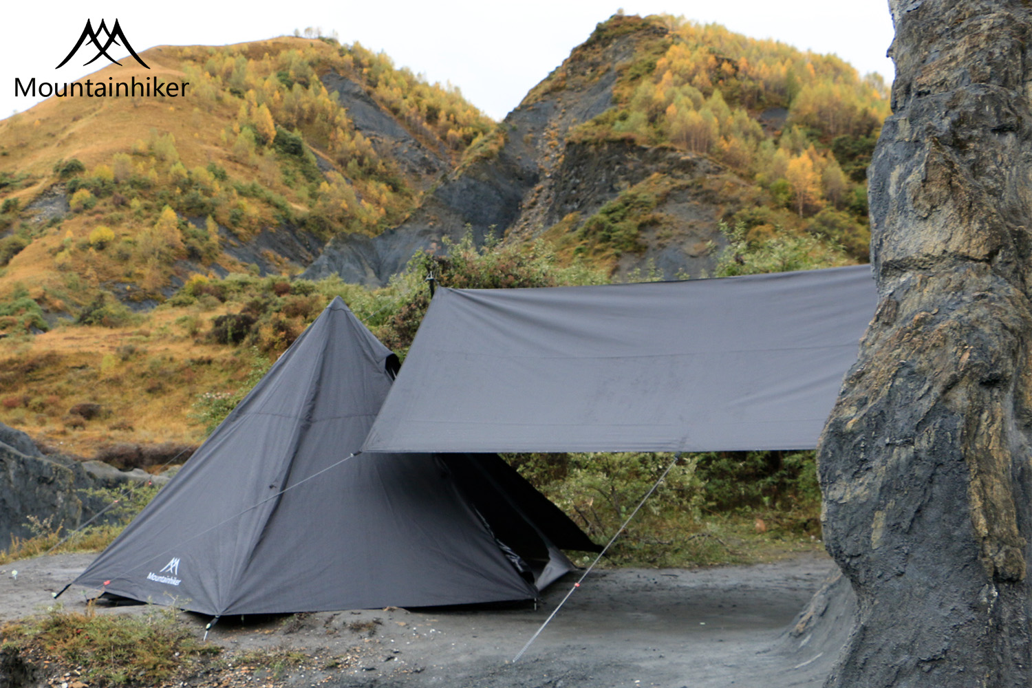 Mountainhiker เต็นท์​กระโจม​ ทรง6เหลี่ยม เดินป่า​ แคมปิ้ง กันน้ำ 3,000 mm สนาม (สำหรับ5-6)คน ขนาด 370 x 325 x 200 cm