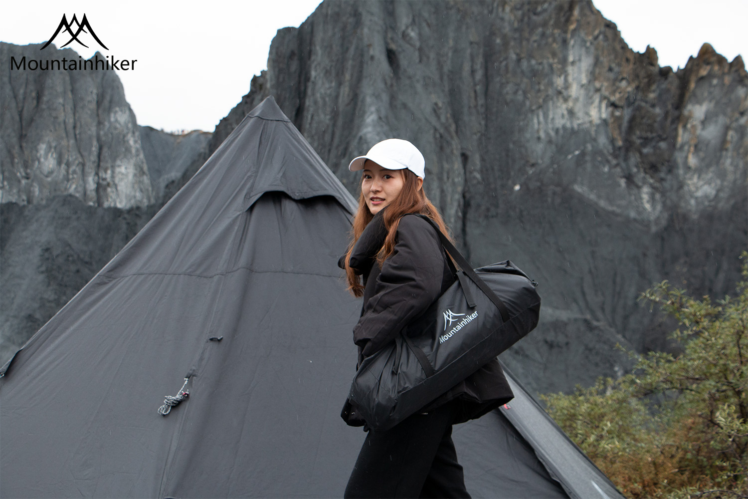 Mountainhiker เต็นท์​กระโจม​ ทรง6เหลี่ยม เดินป่า​ แคมปิ้ง กันน้ำ 3,000 mm สนาม (สำหรับ5-6)คน ขนาด 370 x 325 x 200 cm