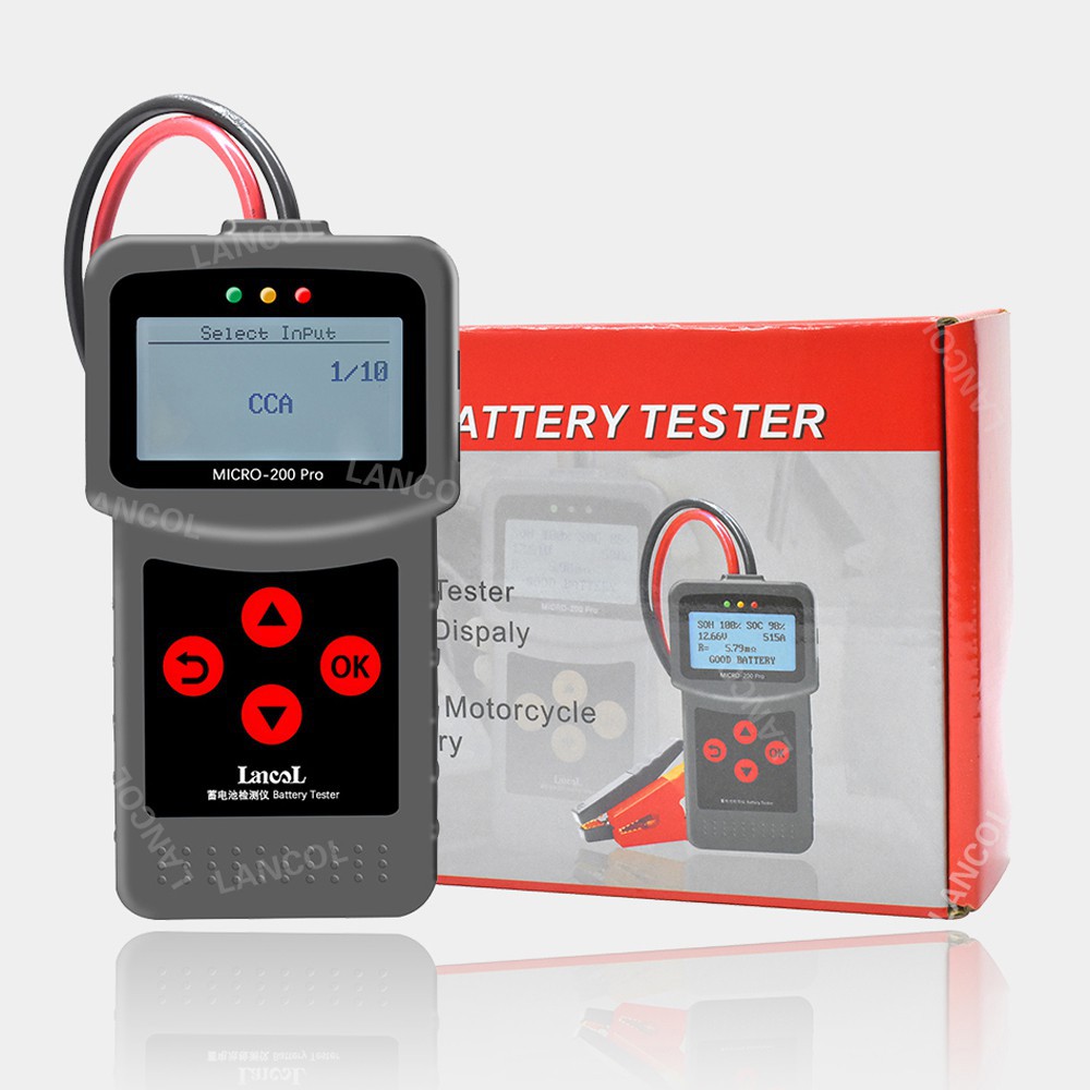 Lancol เครื่องทดสอบแบตเตอรี่รถยนต์ MICRO 200 Pro 12V 40-2000CCA ...