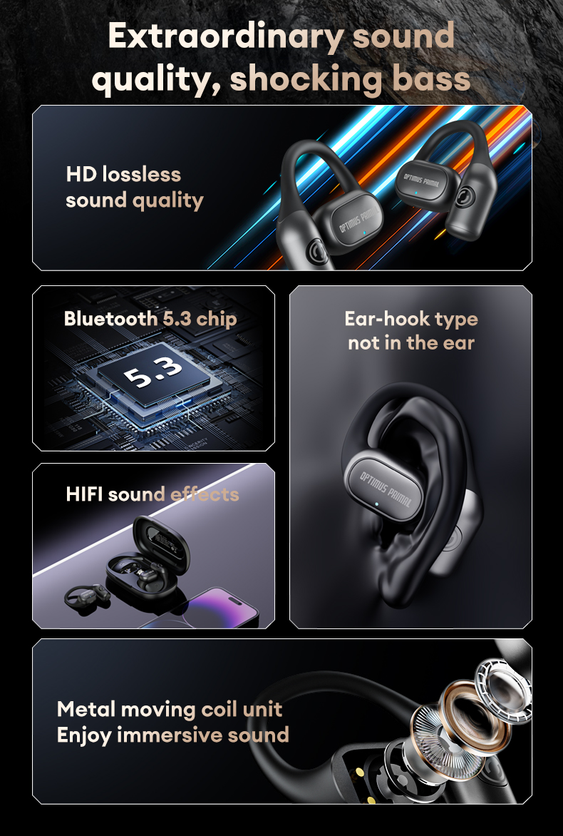Transformers TF-T13 หูฟังบลูทูธ Bluetooth V5.3 เกมหูฟัง Tws เวลาแฝงต่ำ ...