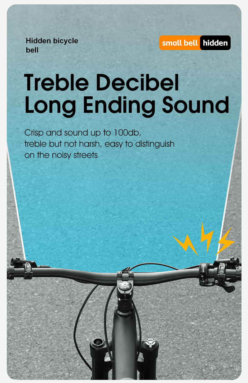 WEST BIKING จักรยาน Bell ซ่อน Conch Horn ขี่จักรยาน Bell Loud Bell ...