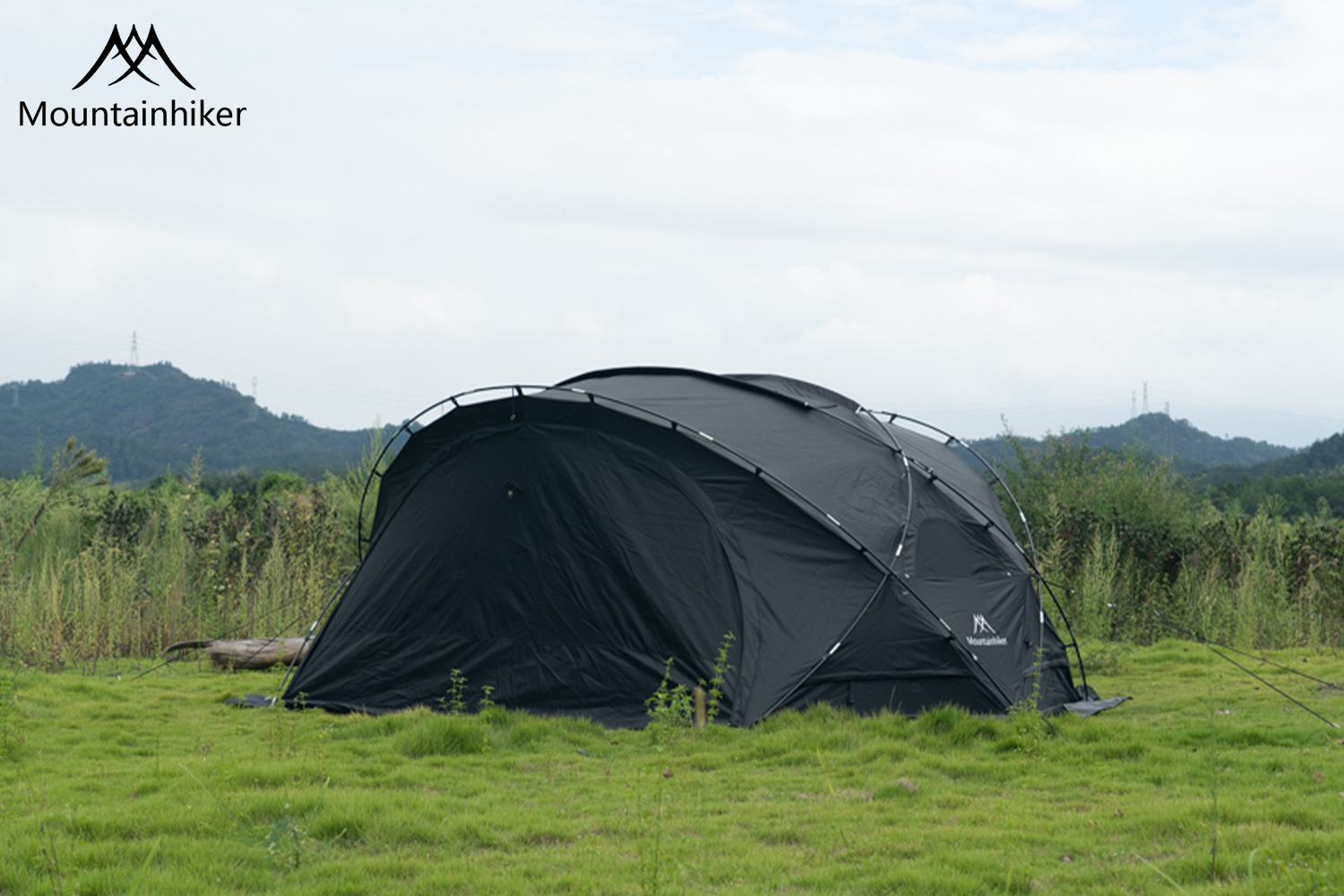 Mountainhiker พร้อมส่ง เต็นท์ทรงกลมขนาดใหญ่ เต็นท์สนาม เต็นท์นอน เต็นท์สนามเดินป่า สําหรับ 8-15 คน （เต้นท์+ผ้า+มุ้ง）