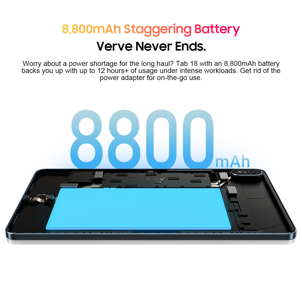 มาใหม่ล่าสุด Blackview Tab 18 แท็บเล็ต Android (12 / 12GB RAM + ROM ...