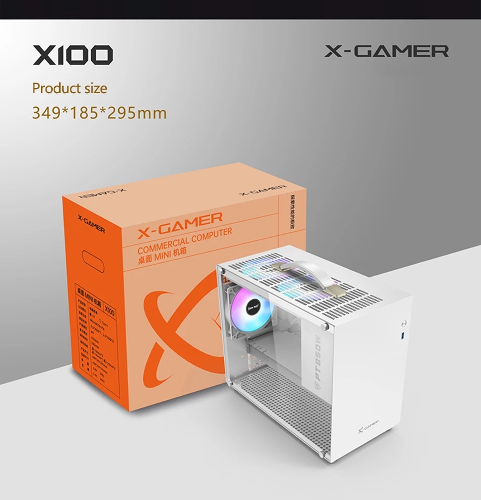 เมนบอร์ดพาวเวอร์ซัพพลาย X100 Mini-ITX MATX USB3.0 Type-C ขนาดเล็ก แบบ ...
