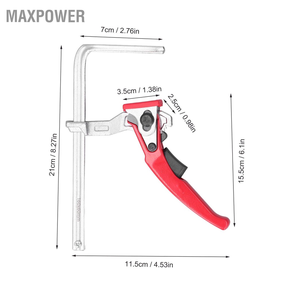 Ratcheting Table Clamp Aluminium Alloy Guide Rail Fixture Fixing Tool ...