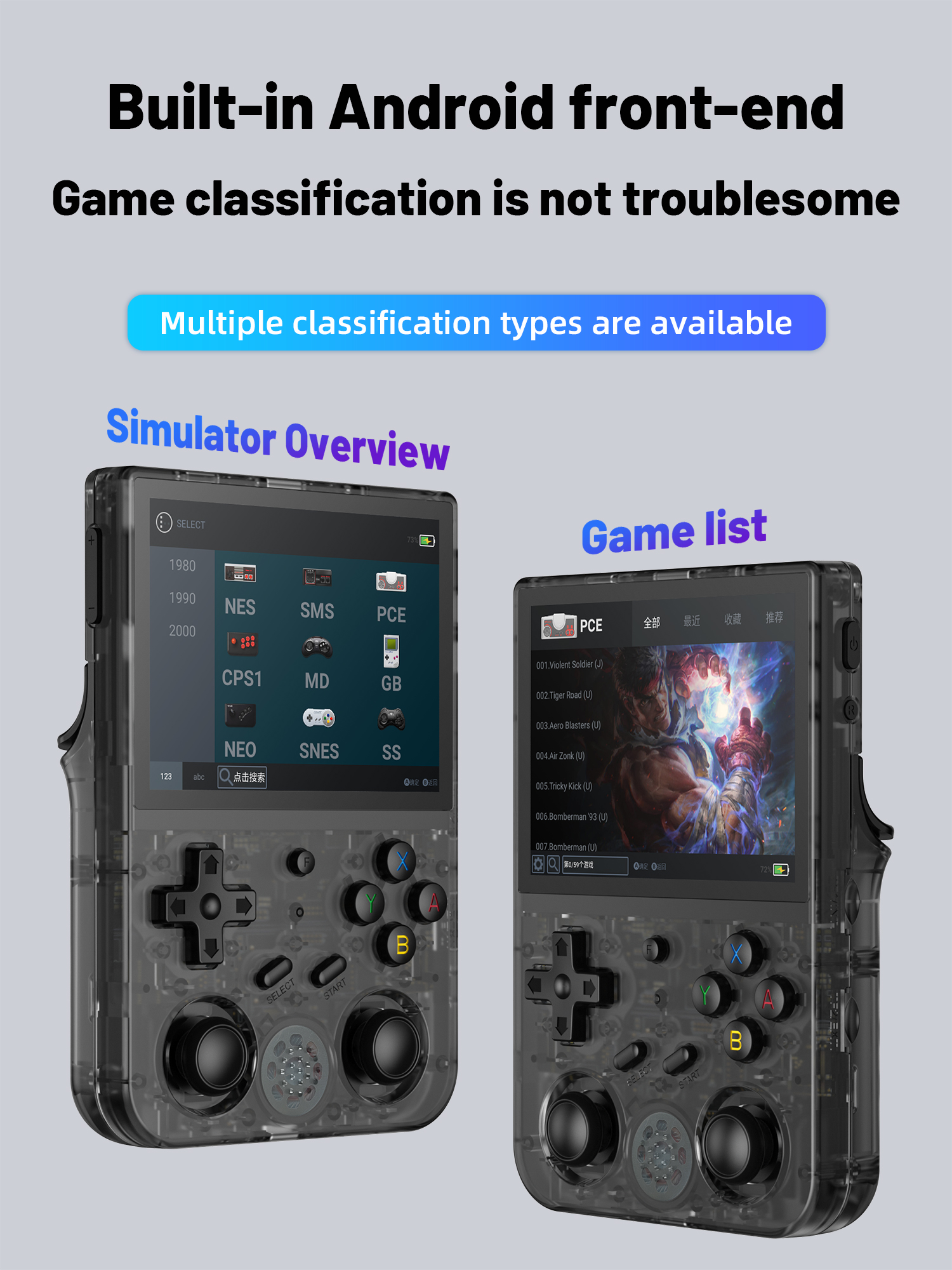 Anbernic RG353V RG353VS Retro เกม 3.5 นิ้ว 640*480 คอนโซลเกมมือถือ ...