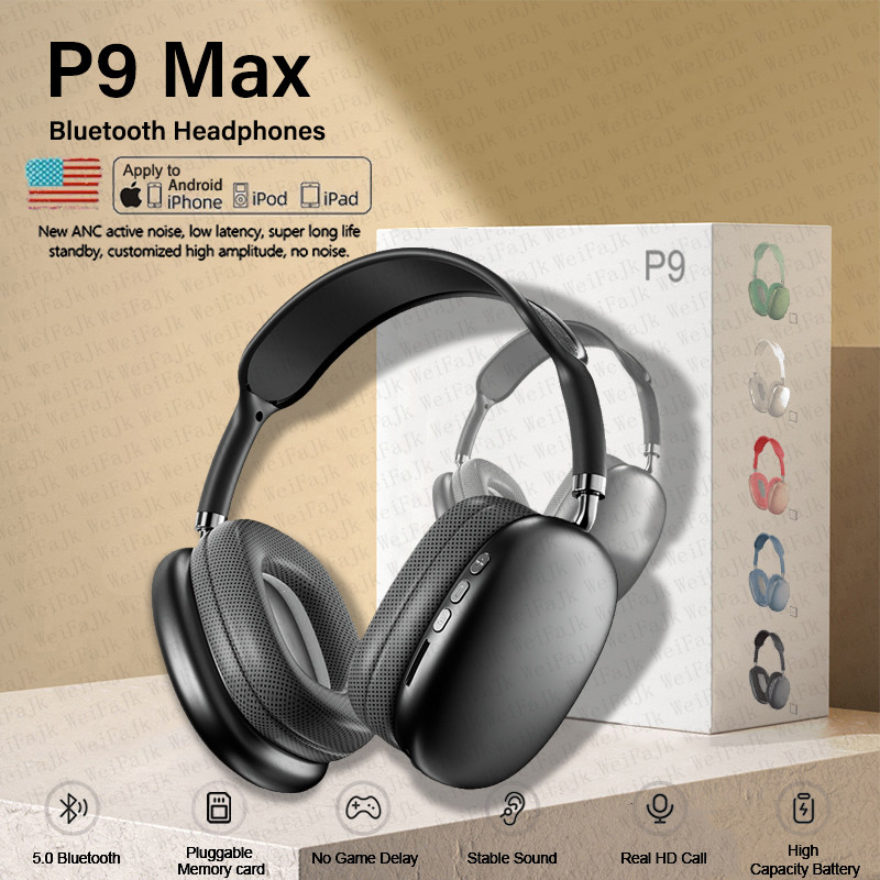 [RED Panda] พร้อมส่ง ชุดหูฟังบลูทูธไร้สาย P9 พร้อมไมโครโฟน สําหรับเล่น ...