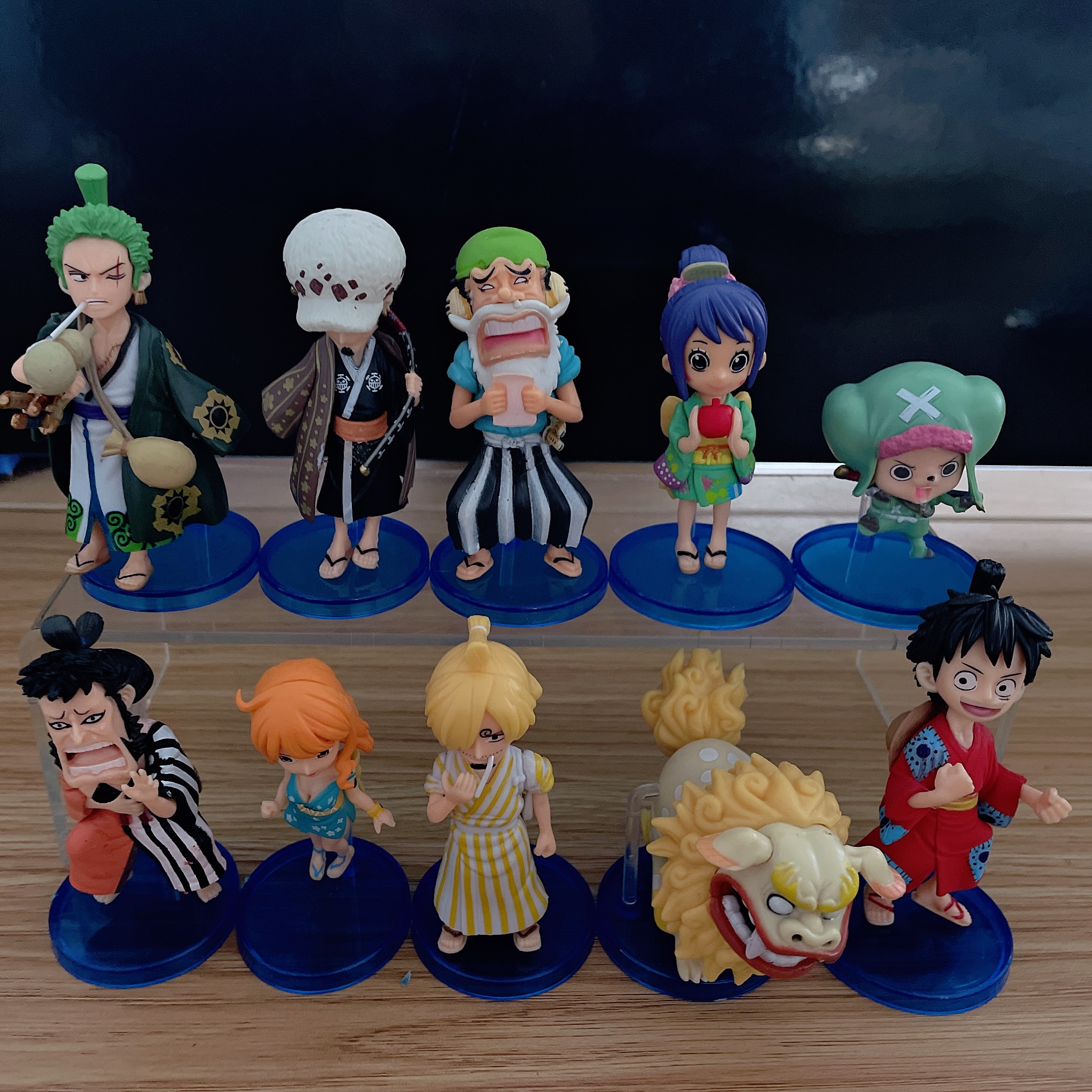 โมเดลฟิกเกอร์ One Piece Luffy Zoro Chopper Sanji Empress Robi Nami ...