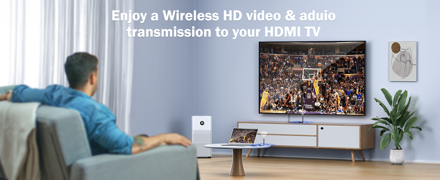 Lemorele R1Y 1080P 60HZ ไร้สาย Expender HDMI เครื่องส่งสัญญาณและตัวรับ ...