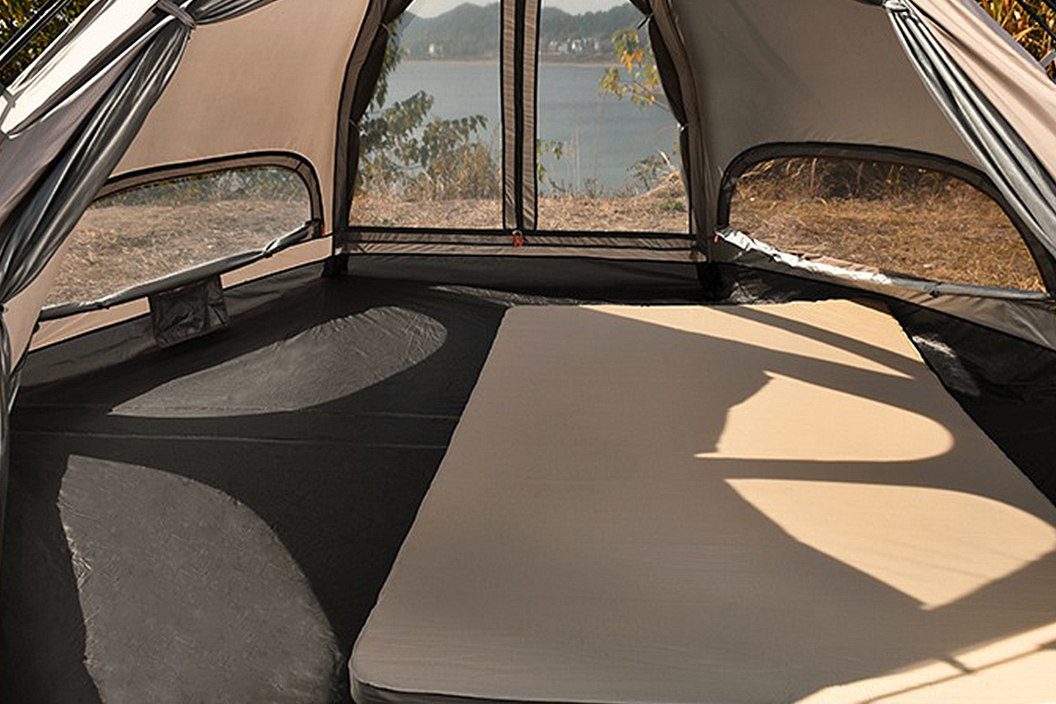 Mountainhiker เต็นท์ตั้งแคมป์ MG Hexagon Tent คนกันฝนและแดดเต็นท์เห็ด ของแท้ เห็ดสำหรับครอบครัว 6-8