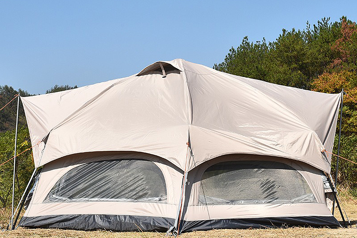 Mountainhiker เต็นท์ตั้งแคมป์ MG Hexagon Tent คนกันฝนและแดดเต็นท์เห็ด ของแท้ เห็ดสำหรับครอบครัว 6-8