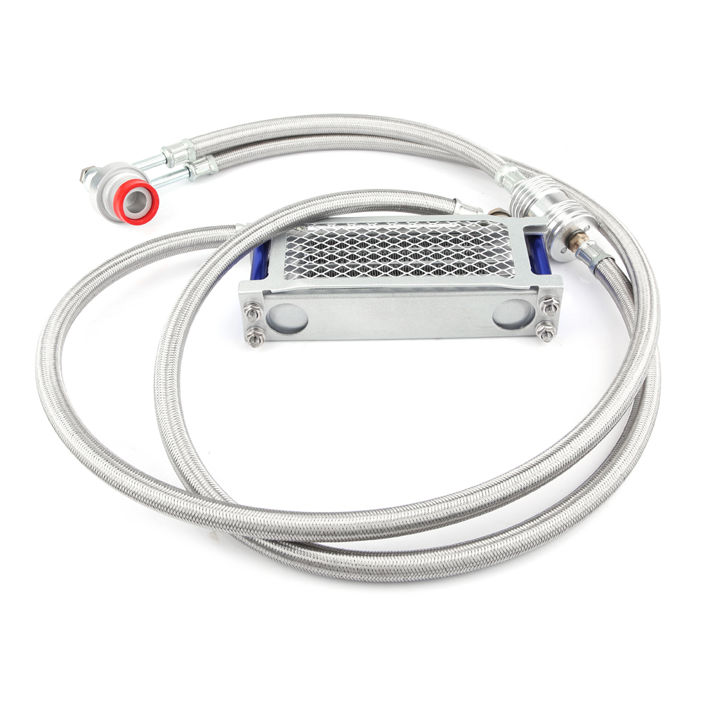 ARIONZA รถจักรยานยนต์ 65ml Oil Cooler Engine Cooling Radiator System ...