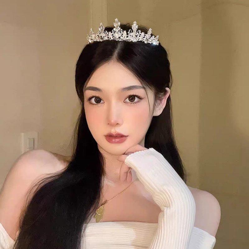 มงกุฎมงกุฎเจ้าหญิง ประดับคริสตัล พลอยเทียม สําหรับเด็ก และผู้ใหญ่ ...