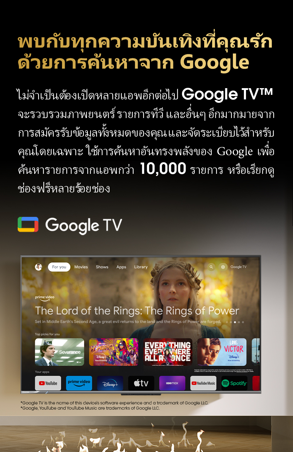 Hisense TV 43EU6K ULED 4K Google TV Quantum Dot MEMC Netflix & Youtube Wifi 2.4 & 5Ghz /DVB-T2 / USB2.0 / HDMI /AV