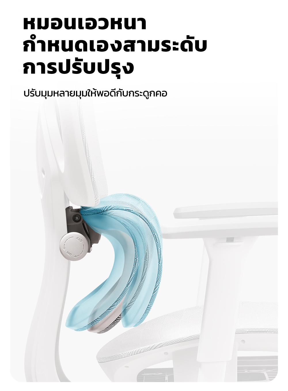 MUSSO รุ่น E600 PRO เก้าอี้สำนักงาน ergonomic ที่วางแขน 3D ปรับได้ เก้าอี้ออฟฟิศพร้อมพนักพิงศีรษะและเอวปรับได้ เก้าอี้สีเทา เก้าอี้สีดำ ราคาดี