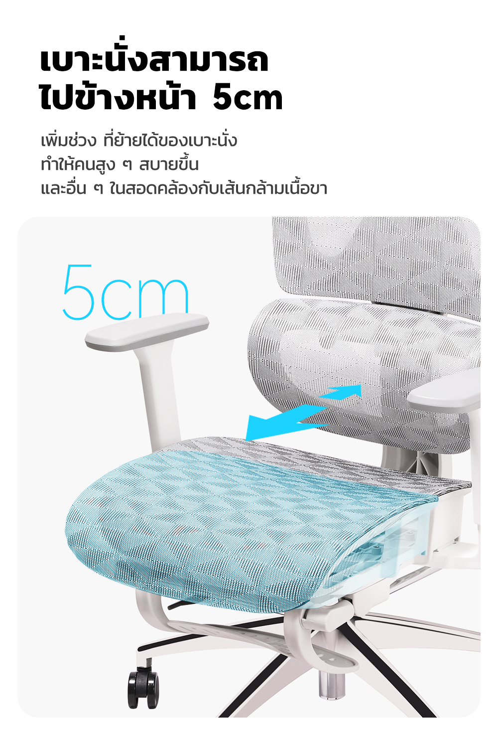 MUSSO รุ่น E600 PRO เก้าอี้สำนักงาน ergonomic ที่วางแขน 3D ปรับได้ เก้าอี้ออฟฟิศพร้อมพนักพิงศีรษะและเอวปรับได้ เก้าอี้สีเทา เก้าอี้สีดำ ราคาดี