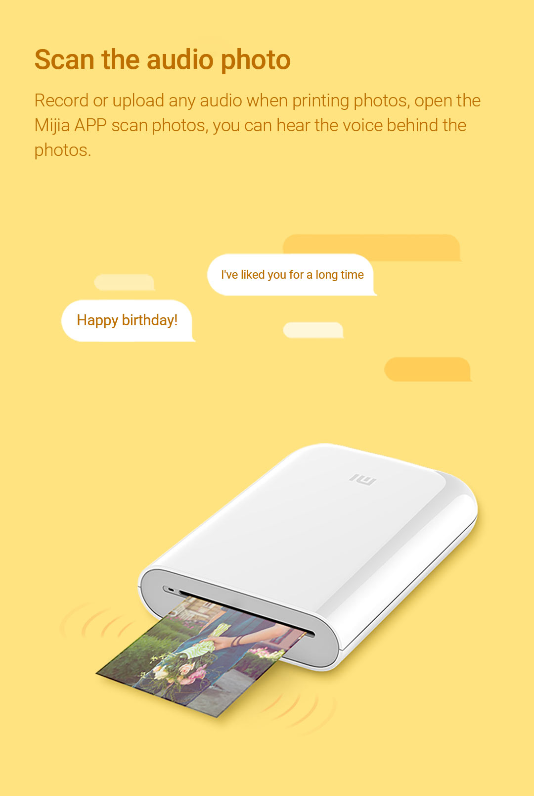 Xiaomi Mini Pocket Photo Printer AR Video Printing ZINK Ink Free ...