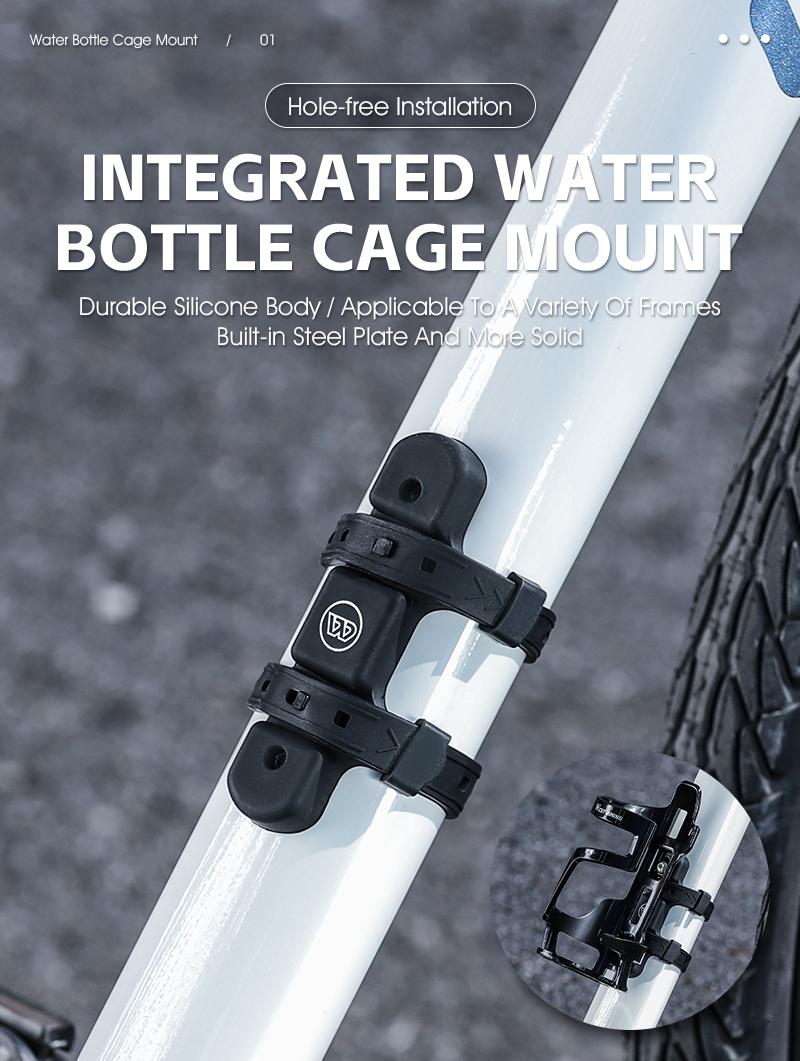 WEST BIKING ชุดกรงขวดน้ําจักรยาน พร้อมอะแดปเตอร์ที่วางขวดน้ํา 2 ชิ้น ...