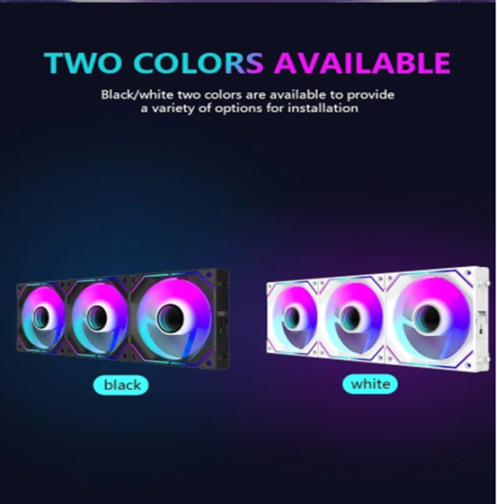 Wovibo พัดลมระบายความร้อนไร้สาย 120 มม. PWM 4PIN RGB 12 ซม. 5V ARGB ...