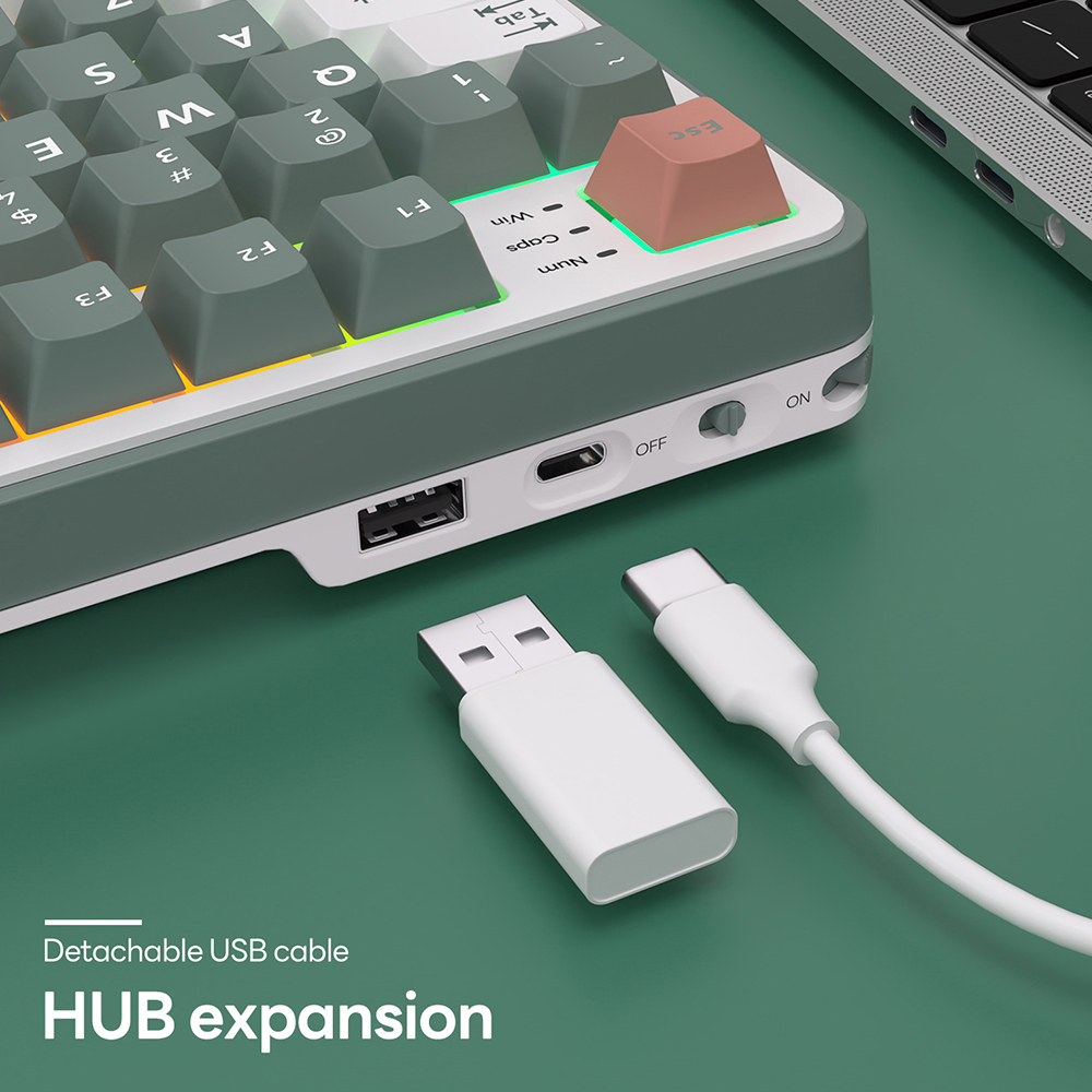 Rk S98 RK ROYAL KLUDGE คีย์บอร์ดเมคคานิคอลไร้สายบลูทูธ ไฟแบ็คไลท์ RGB ...