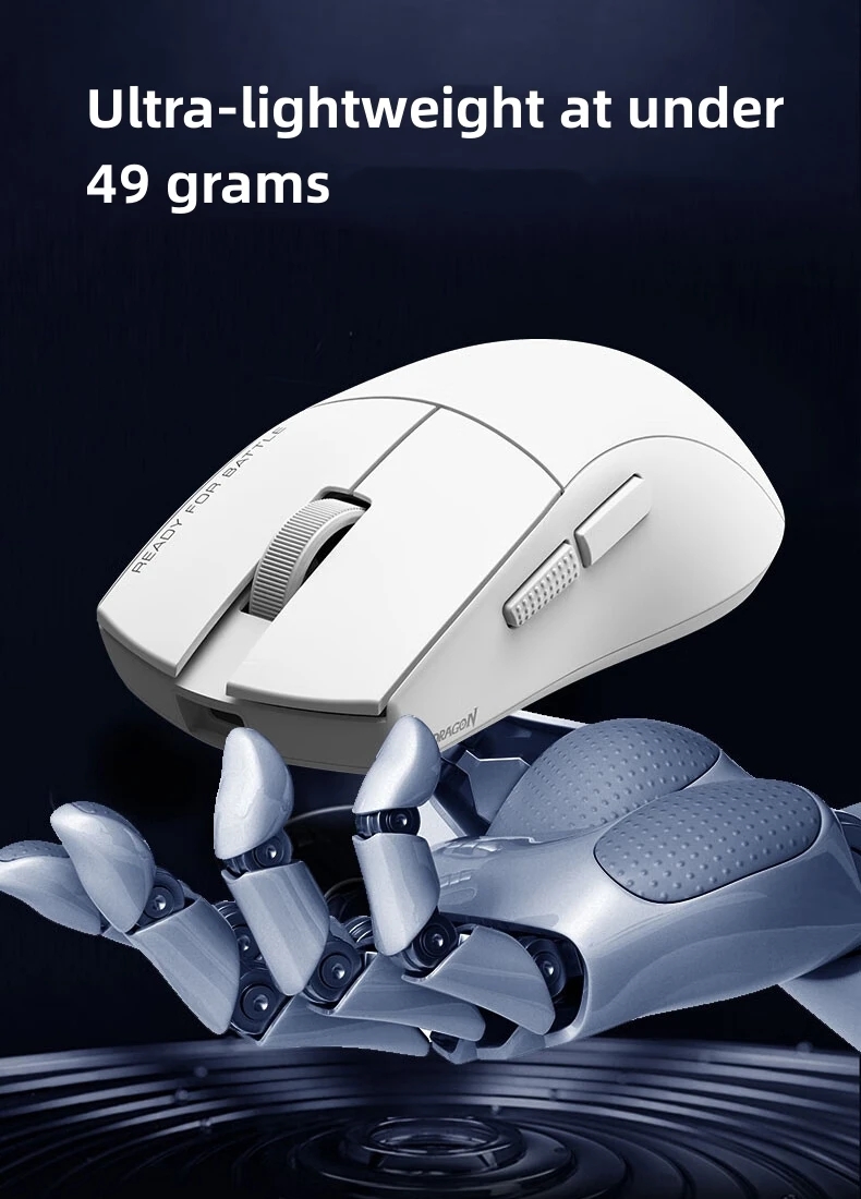 Redragon G49 PRO เมาส์เกมมิ่งไร้สาย Pixart 3395 26,000 DPI 5 ปุ่มกด ...