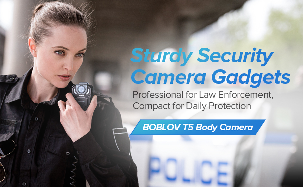 BOBLOV T5 Body Camera กล้องติดตัว แบตเตอรี่ 1800mAh บันทึกต่อเนื่อง 13 ชั่วโมง 1296P / 30FPS