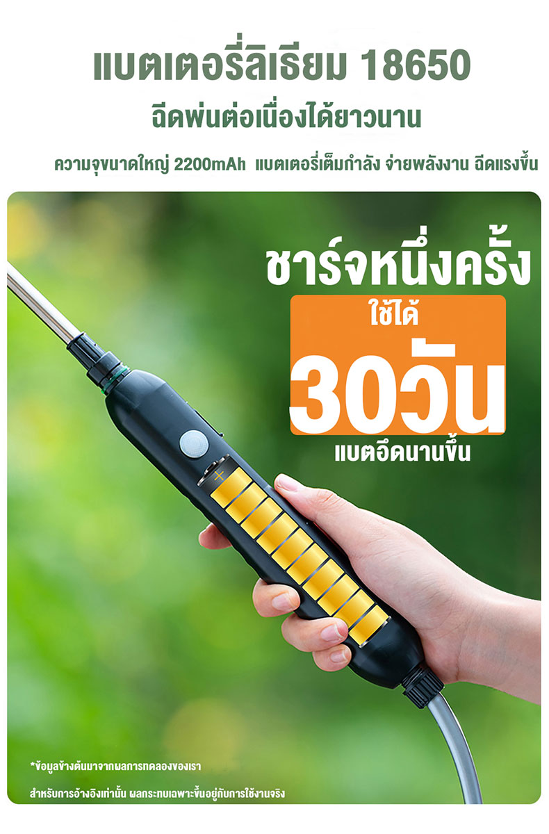 เครื่องพ่นยาแบตเตอรี่ 5 ลิตร / 8 ลิตร สตาร์ทด้วยปุ่มเดียว ปรับได้ 2 ระดับ พกพาสะดวก ใช้งานง่าย ชาร์จแบต USB รดน้ำ/ฉีดพ่น/ฆ่าเชื้อ ถังพ่นยา เครื่องพ่นยา เครื่องพ่นยาไฟฟ้า