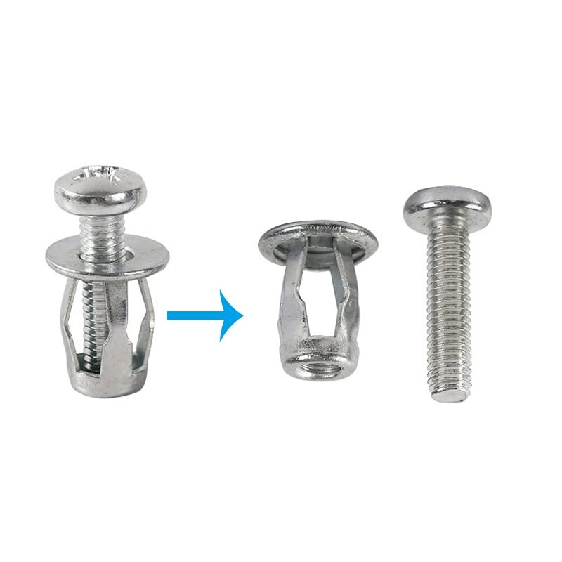 15pcs M4 M5 M6 M8 ประเภทโคมไฟ Rivet Nut Wall Plug Fixing สกรูขยาย ...