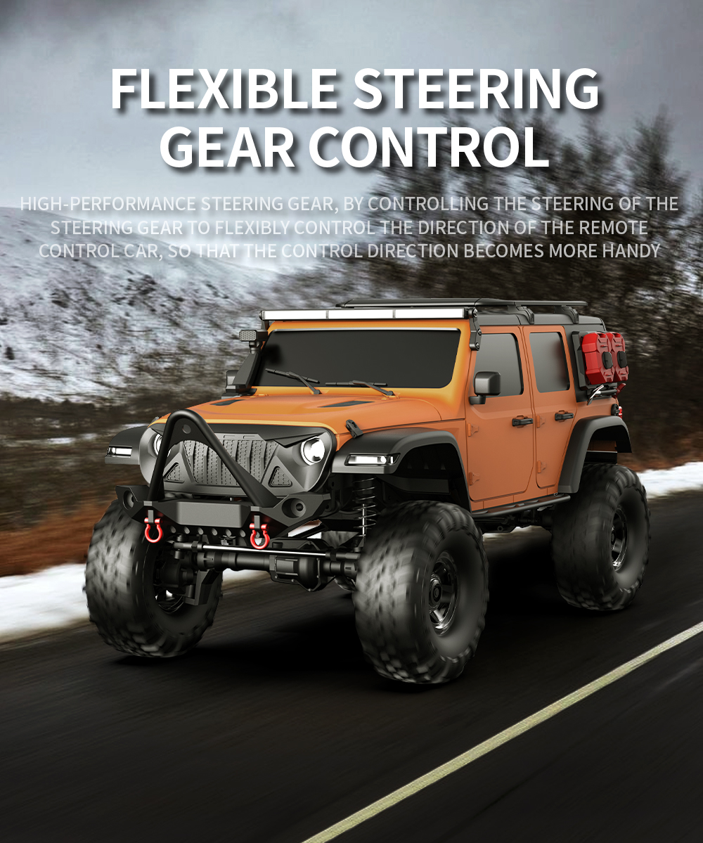 Hb RTR R1011 โมเดลรถไต่หินบังคับวิทยุ 1/10 2.4G 4WD RUBICON ไฟ LED 3s ...
