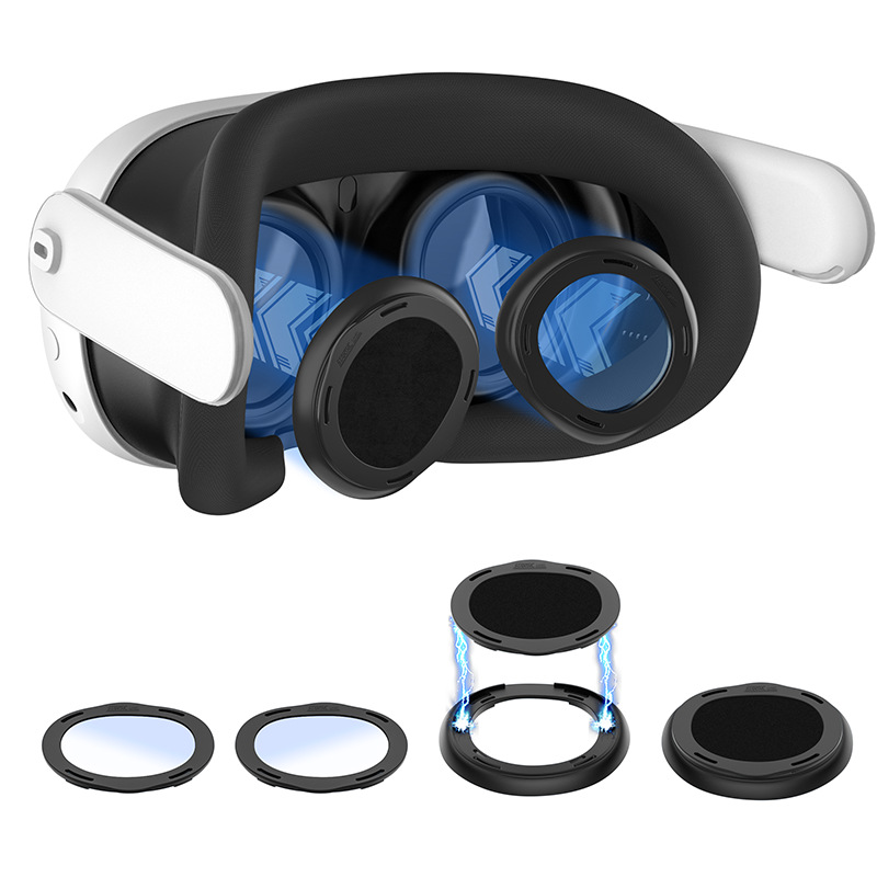 VR กรอบแว่นตาแม่เหล็กเลนส์ที่ถอดออกได้ Anti-Blue Light แว่นตาสำหรับ ...