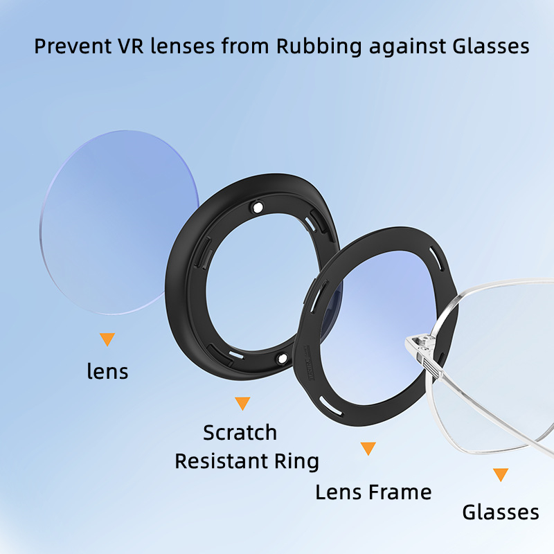 VR กรอบแว่นตาแม่เหล็กเลนส์ที่ถอดออกได้ Anti-Blue Light แว่นตาสำหรับ ...