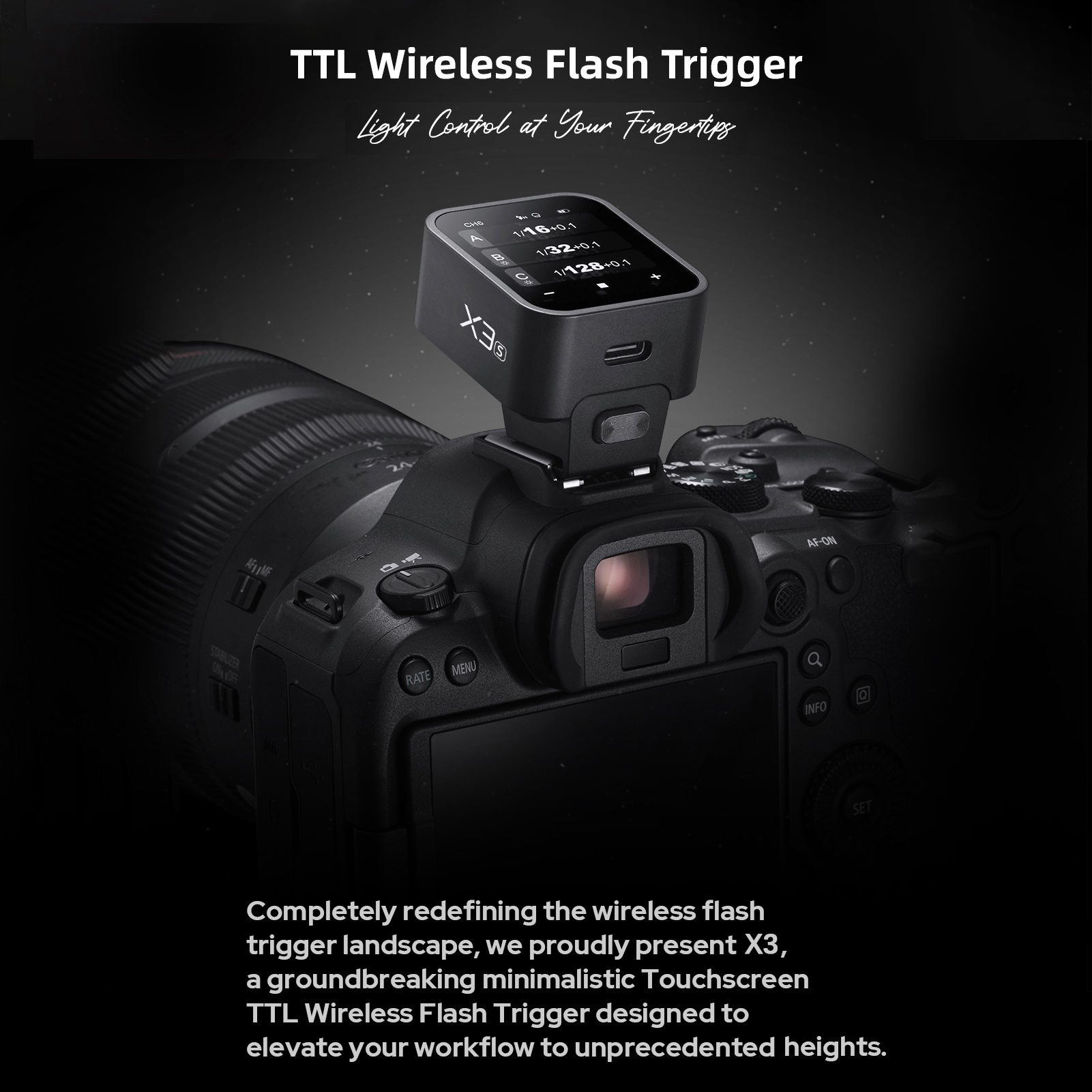 [ขายดี 2024] GODOX X3S แฟลชทริกเกอร์ไร้สาย 2.4G TTL ออโต้แฟลช พร้อมหน้า