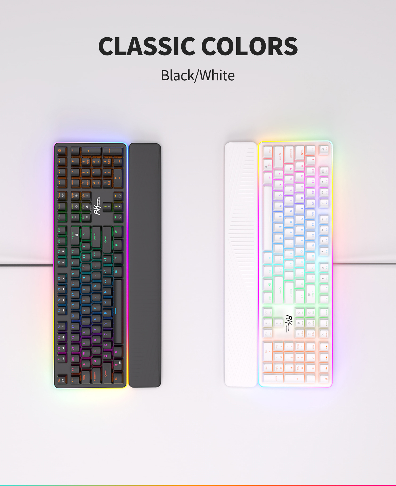 Royal Kludge Rk918 คีย์บอร์ดเมคคานิคอล แบบมีสาย Rgb | Shopee Thailand