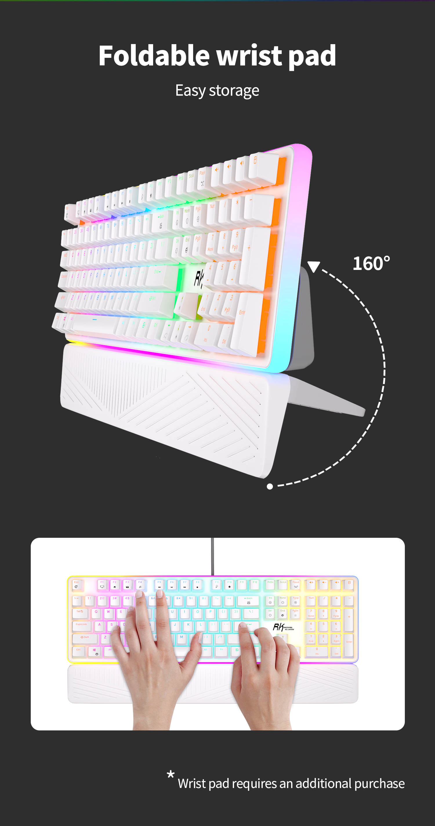 Royal Kludge RK918 ปุ่มกดคีย์บอร์ด แบบมีสาย RGB - Gateron/Cherry/Outemu ...