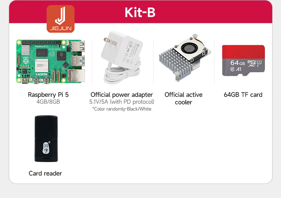 Raspberry Pi 5 4GB 8GB RAM ชุดบอร์ดทดลองอิเล็กทรอนิกส์ พร้อมเคสพัดลม มี ...
