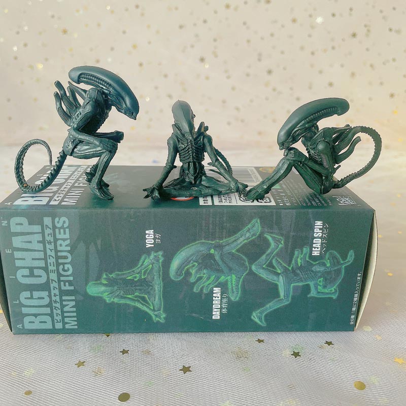6 ชิ ้ น 4-8 ซม.สาวไฟ Alien Chestburster Facehugger รูปฉากอุปกรณ ์ ...