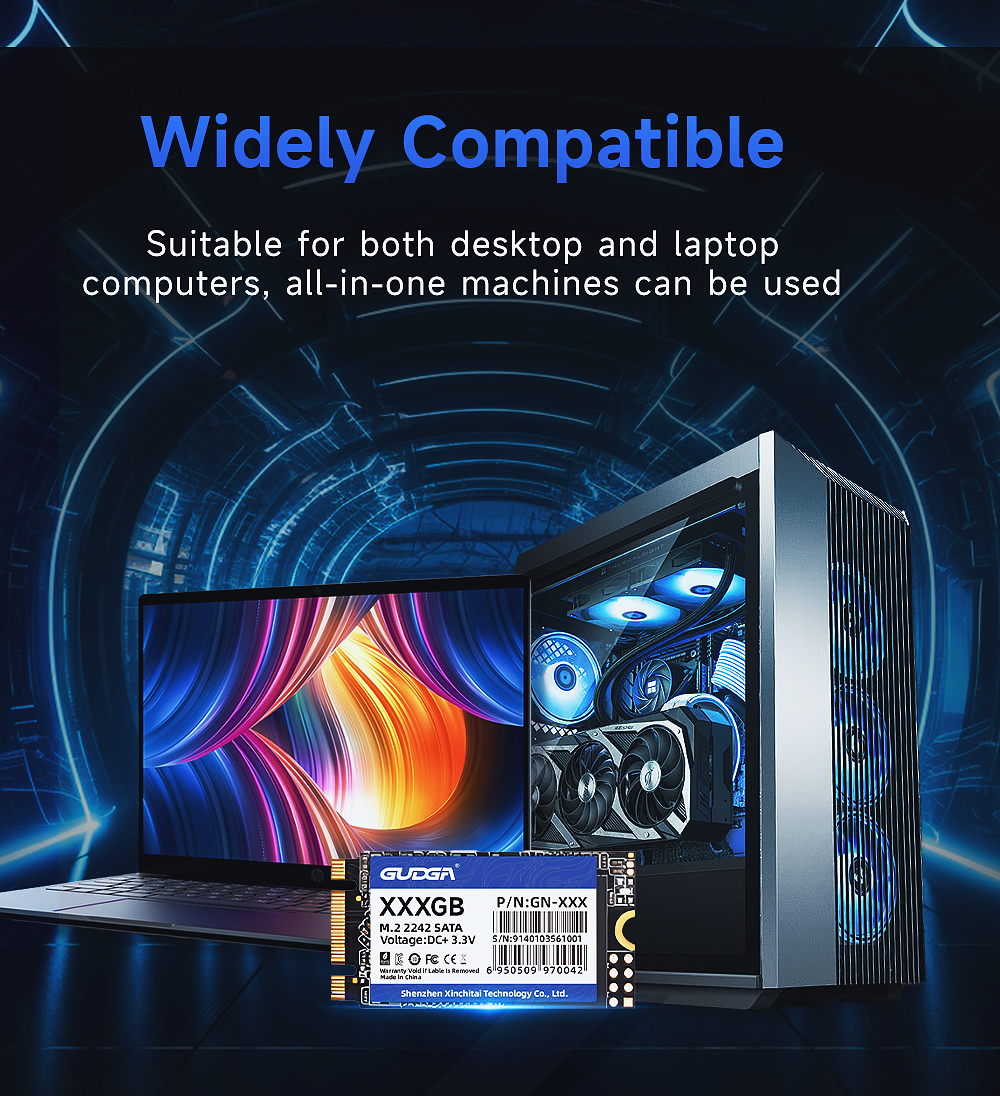 Gudga SSD M2 SATA 22X42 มม.M.2 NGFF SATA SSD 64GB 128GB 256GB 512GB ...