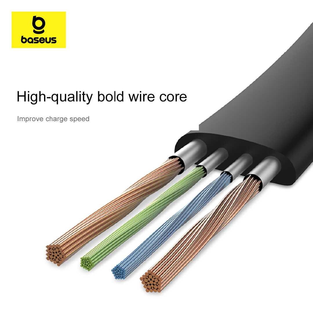 Baseus สายชาร์จ รุ่น Nimble Portable Cable 2A For iP 23cm/ 1m | Shopee ...