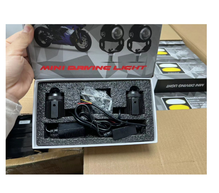 ไฟรถจักรยานยนต์ LED Mini Driving Light เพื่อความปลอดภัย + เซฟ ระเบิดลา ...
